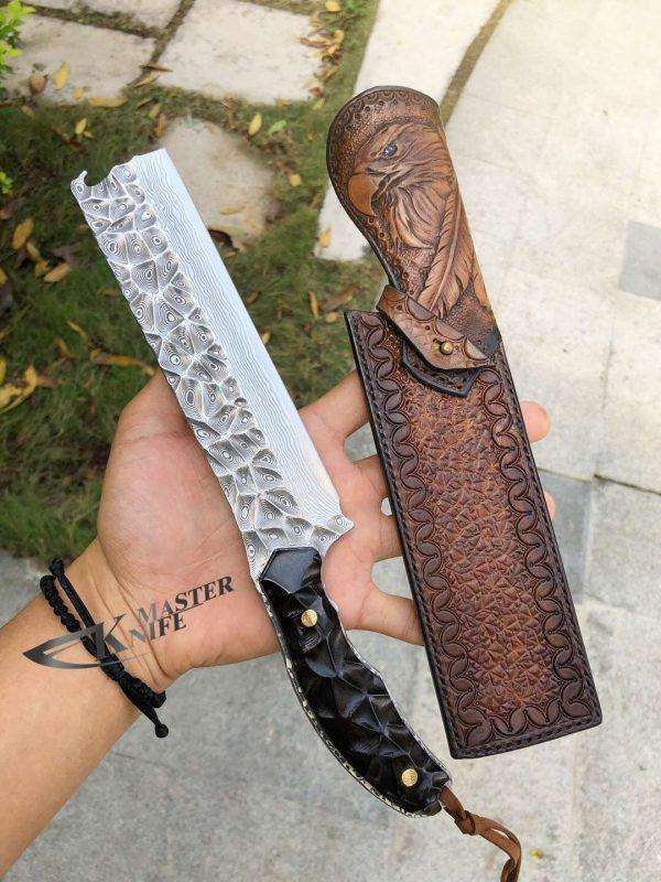 Handmade Damascus Steel Chopper Knife fashion With micarta Handle ,Fancy Chopper Best for Camping .