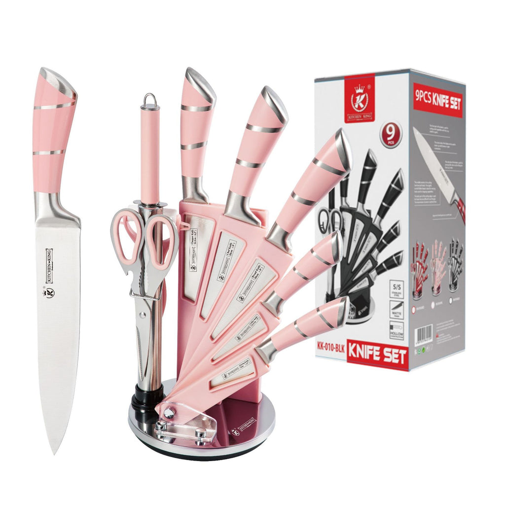 Kitchen Chef Knife Sharp 9 Piece Set Premium Stainless Steel